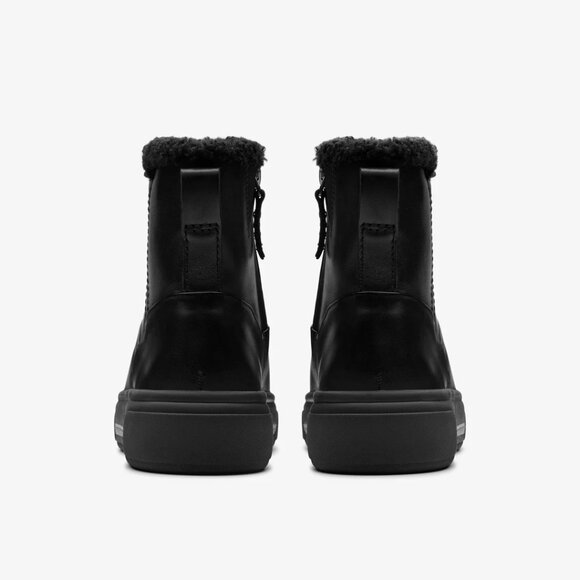 NEW CLARKS Leather Hollyhock Lane Lined Comfort Booties in black1125 5t3 - Picture 3 of 6